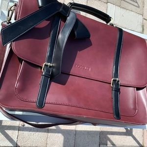 Woman’s EcoSusi vegan leather brief case/ Satchel bag